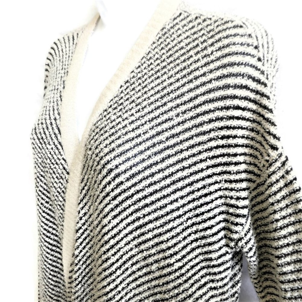 Eileen Fisher Cardigan ORGaNiC CoTToN Waterfall Drop Shoulder Long Sleeve Ribbed